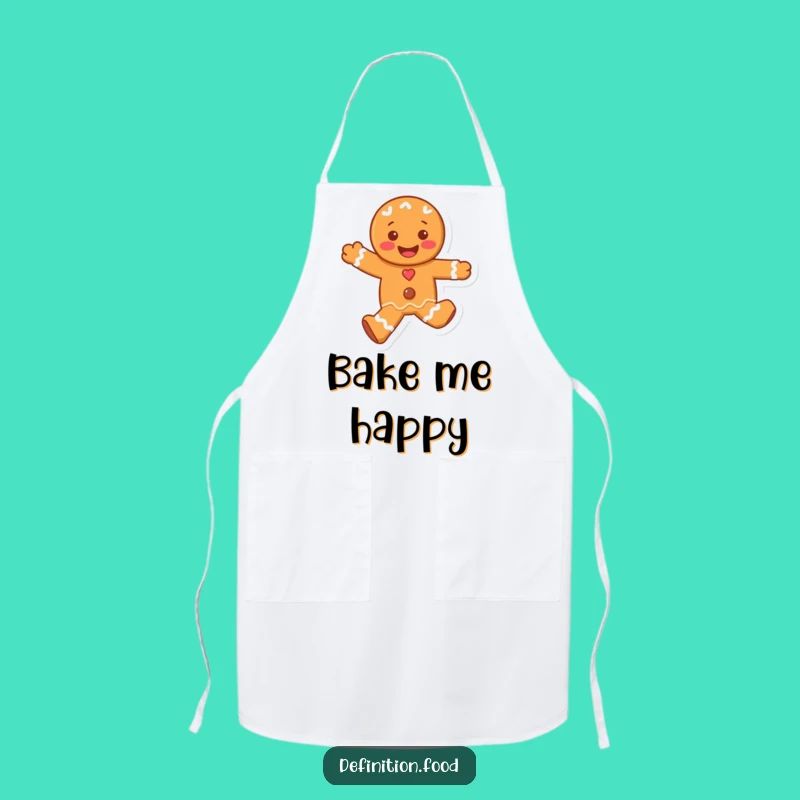 Funny Gingerbread Man Apron: Bake with Holiday Joy Gift