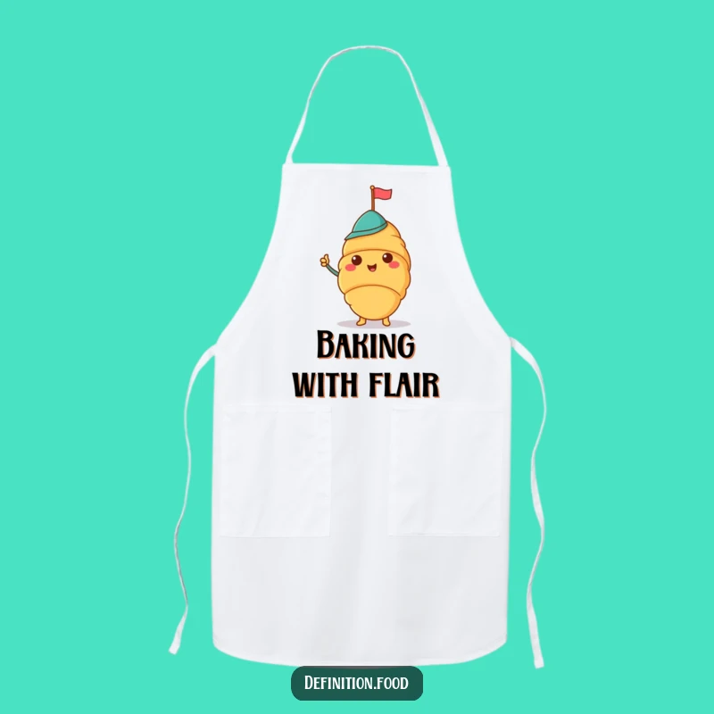 Funny Croissant Hat Apron: Bake with Style and a Smile