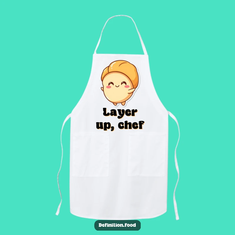Funny Croissant Layers Apron, Baker's Delight, The Perfect Humorous Gift