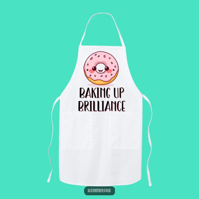 Funny Donut Diagram Apron: Cook and Learn, Practical Humorous Kitchen Gift