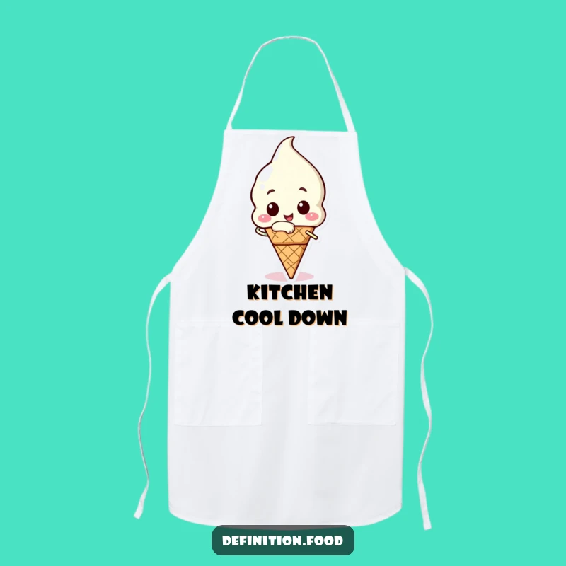 Funny Ice Cream Bite Apron - Serve Up Sweet Fun!