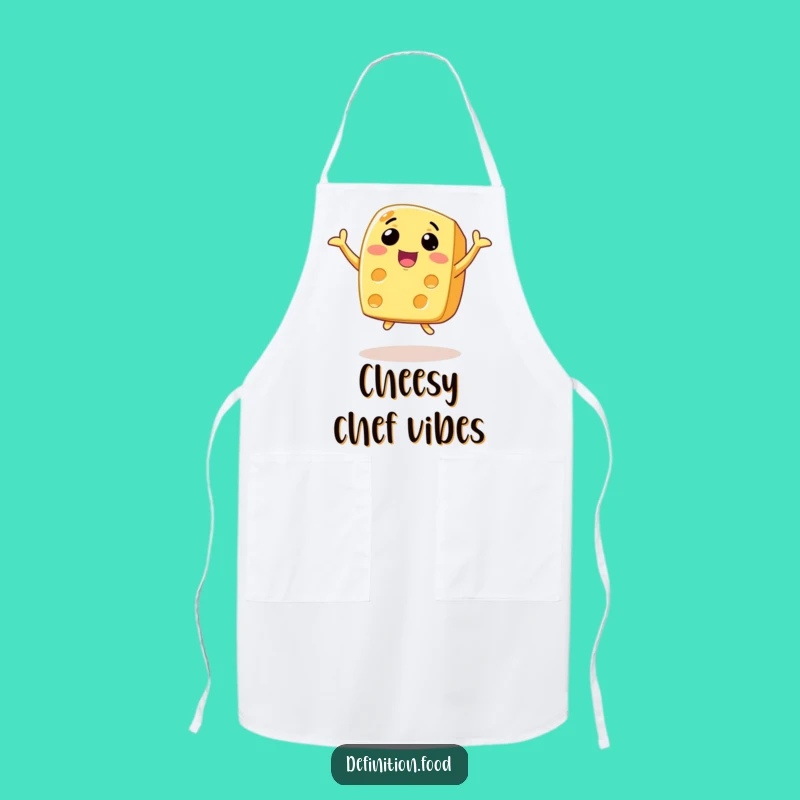 Funny Joyful Cheese Leap Apron: Cook with Cheesy Fun