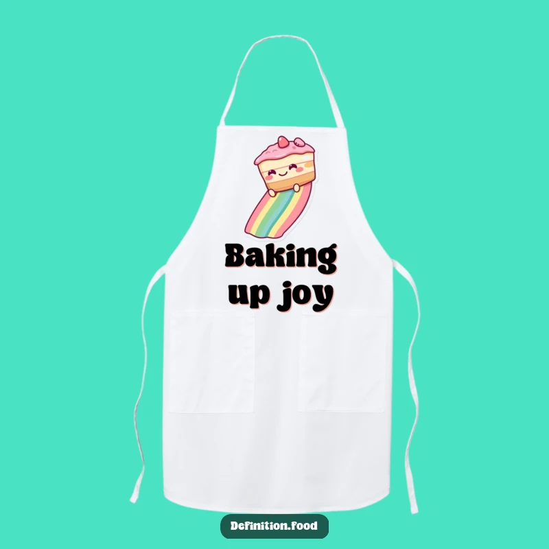 Funny Rainbow Cake Apron - Chef's Delightful Dessert Wear, Perfect Funny Gift!