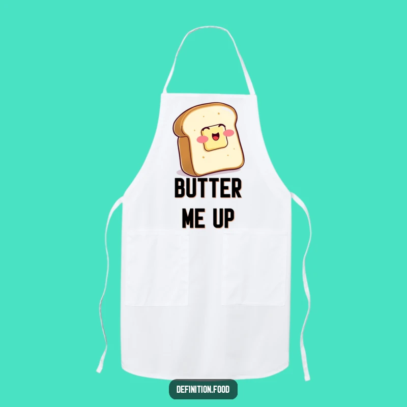 Funny Toast Butter Apron - Kitchen Fun Design, Perfect Funny Gift!