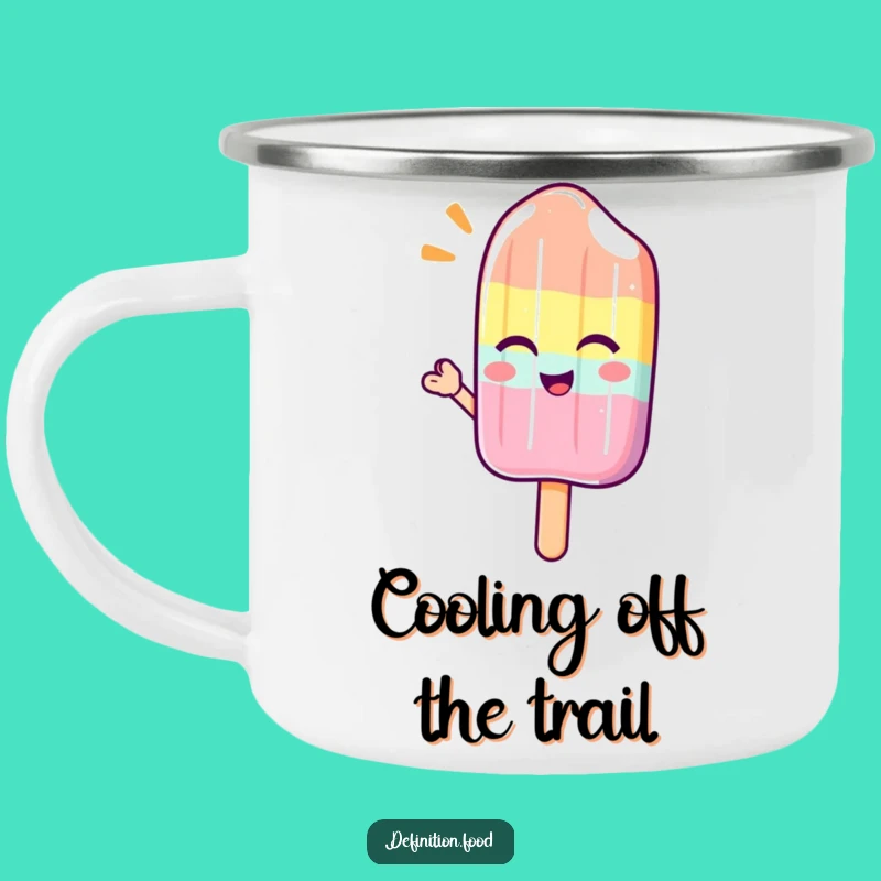 Funny Winking Popsicle Wave Camping Mug: Your Cool Trail Companion