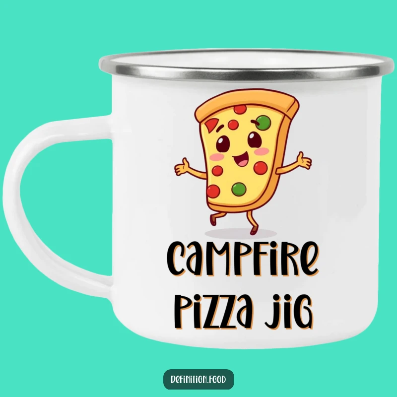 Funny Pizza Jig Camping Mug - Fuel Your Adventures with Fun!