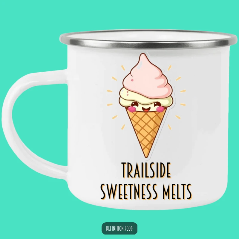 Funny Ice Cream Cone Camping Mug, Cool Adventures, The Perfect Humorous Gift