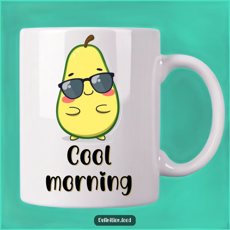 Funny Relaxed Avocado Mug - Chill Vibes with This Character Funny Gift