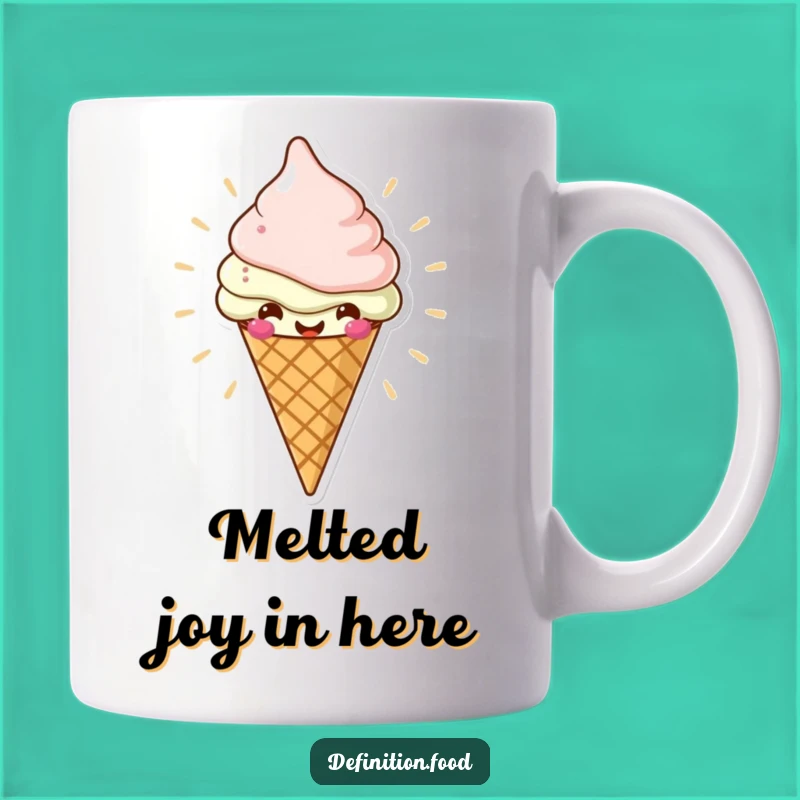 Funny Ice Cream Cone Mug, Sweet Treat Design, Perfect Humorous Gift for Dessert Lovers