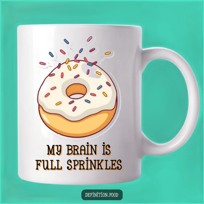 Funny Sprinkle Explosion Doughnut Mug: A Hilarious Gift for Glaze and Giggles Lovers