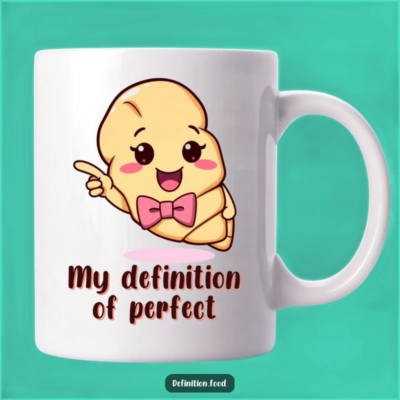 Funny Croissant Definition Mug: Cheerful Pastry Gift for Foodie Friends