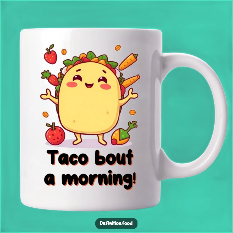 Funny Juggling Taco Mug: Start Your Day with a Fiesta of Humor