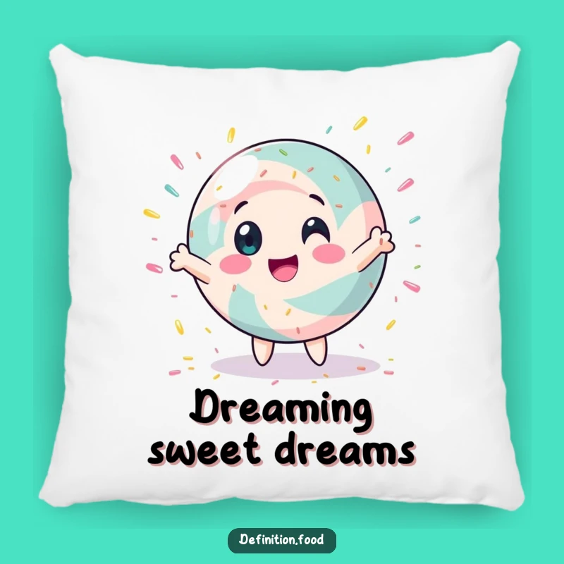 Funny Spinning Candy Pillow: Snuggle Up with Sweet, Humorous Comfort