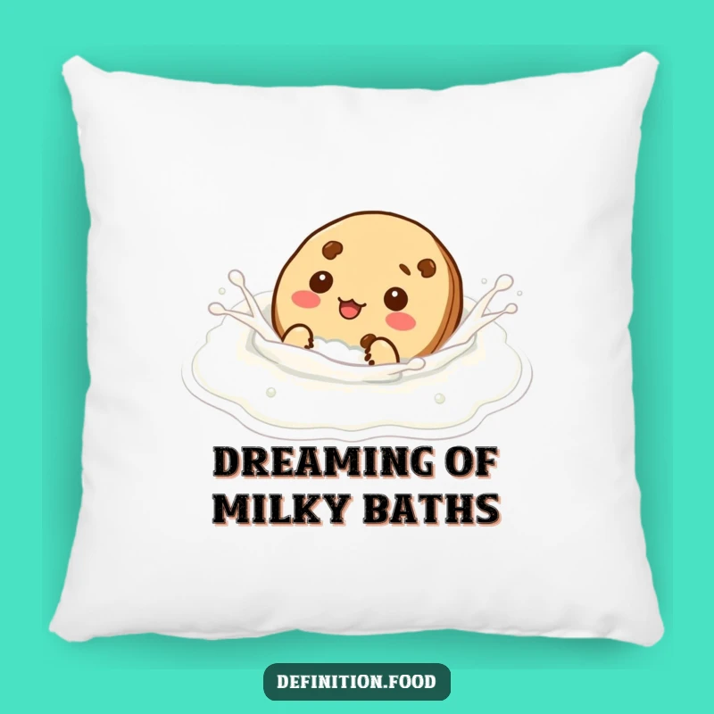 Funny Cookie Swim Pillow - Comfy Milk Character Cushion Gift
