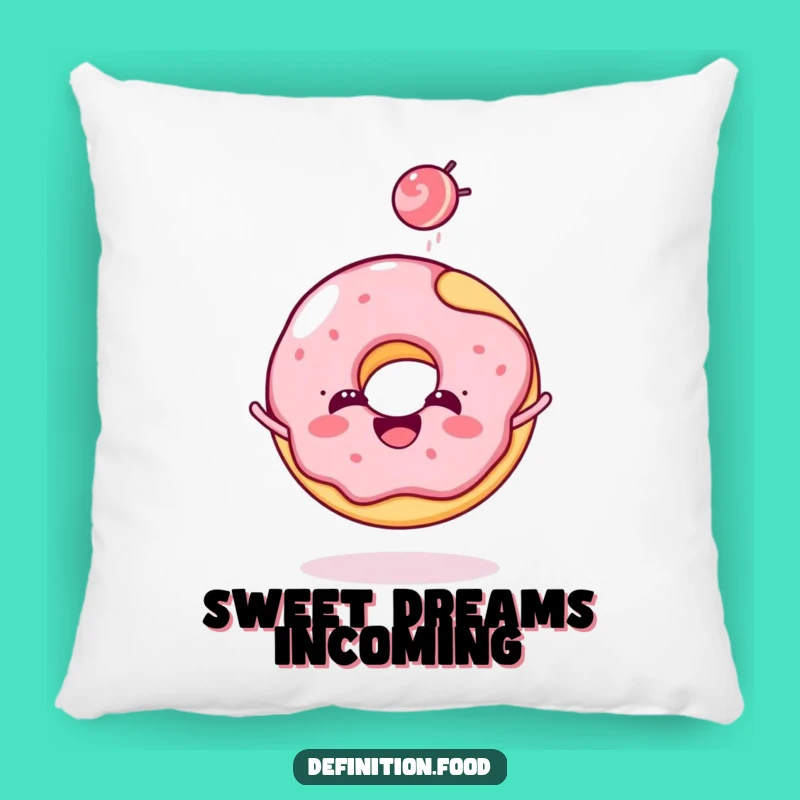 Funny Donut Candy Toss Pillow - Huggable Sweetness for Your Home!