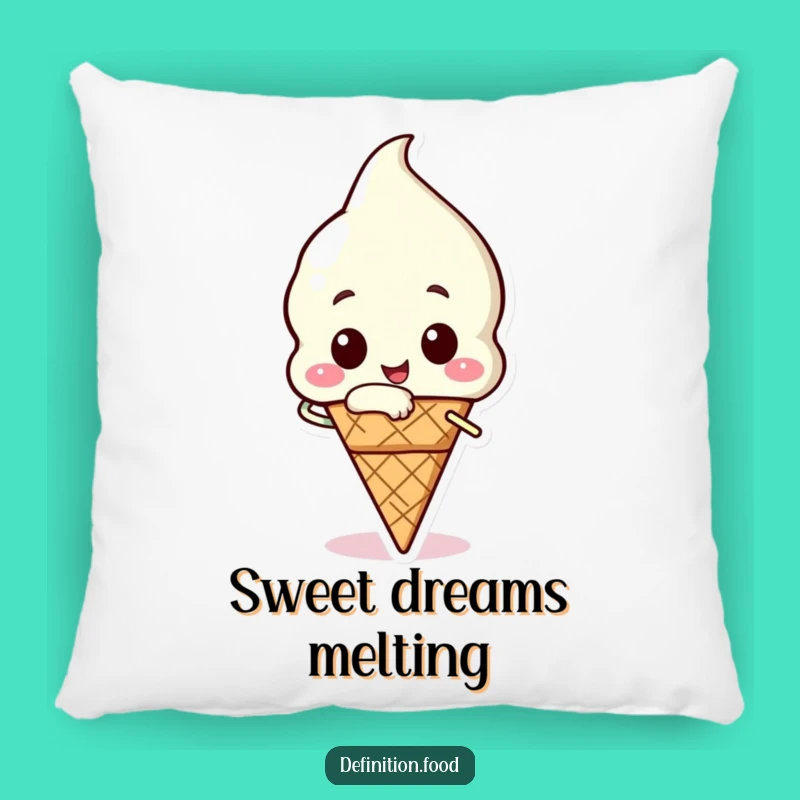 Funny Ice Cream Bite Pillow - Cozy Up with Sweet Comfort!