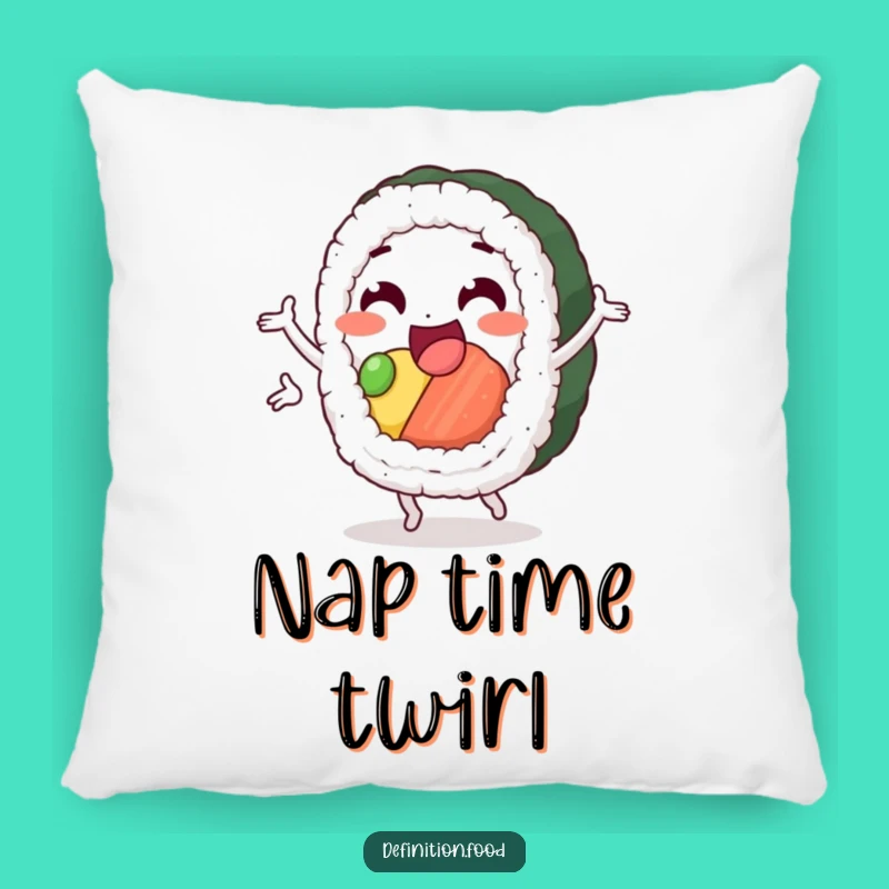 Funny Sushi Pirouette Pillow - Comfort Meets Culinary Chic!