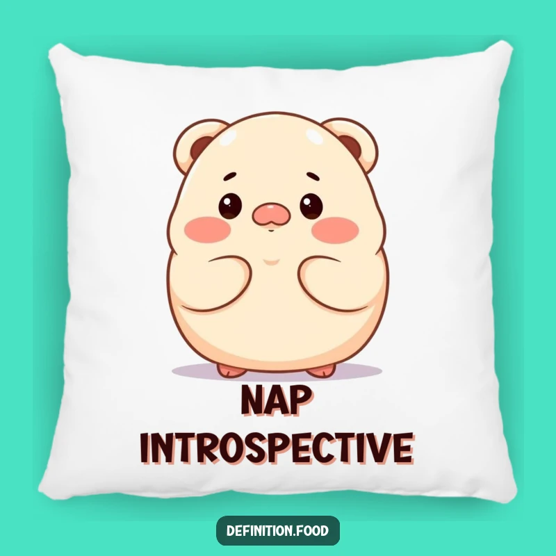 Funny Dumpling Thoughtful Pillow - Proud Character Cozy Gift