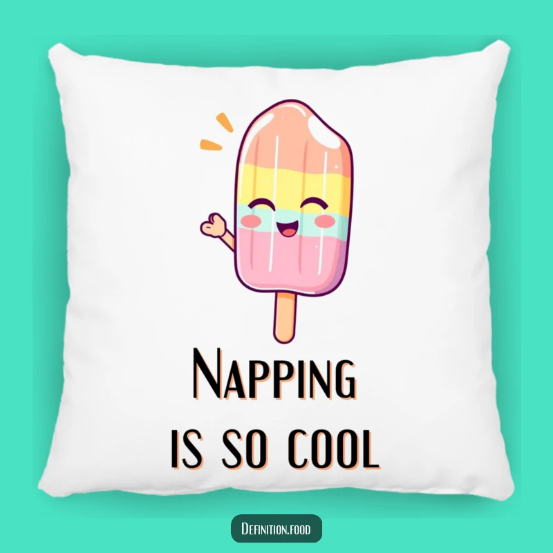 Funny Winking Popsicle Wave Pillow: Snuggle Up with Cool, Refreshing Comfort