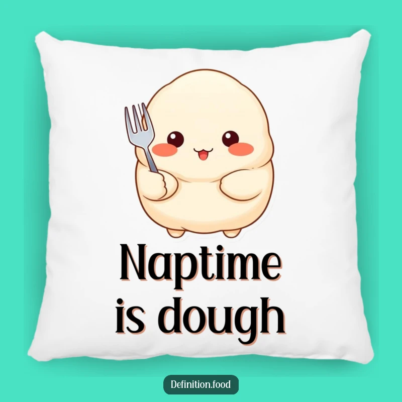 Funny Dumpling Fork Pillow - Cozy Asian Food Accent, Perfect Funny Gift!