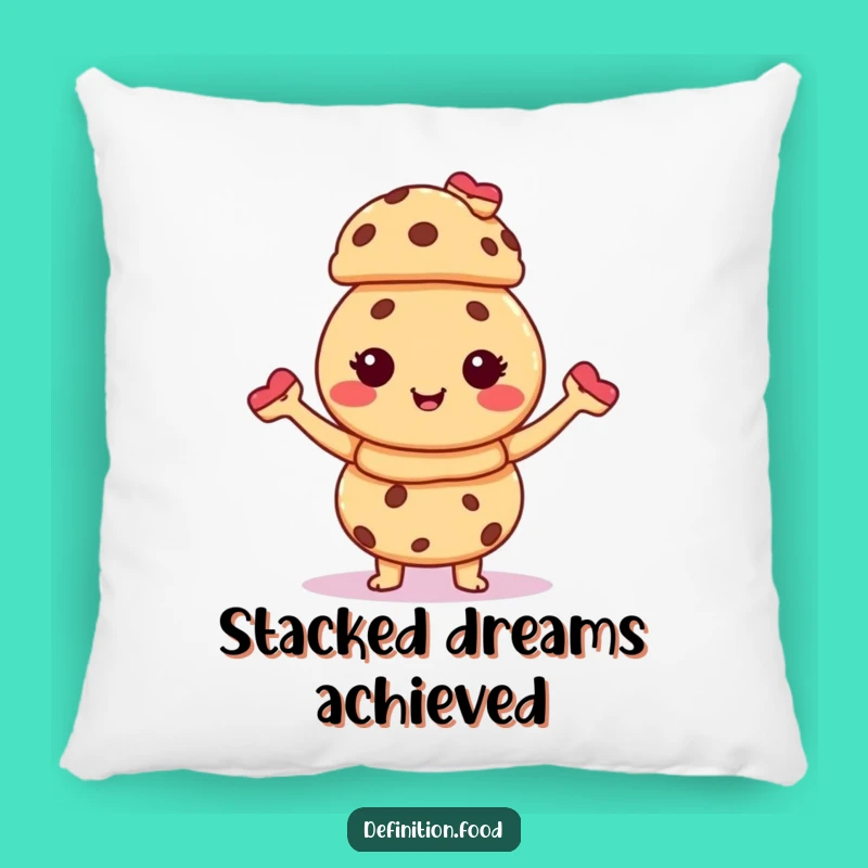 Funny Giggling Cookie Pastry Stack Pillow: Snuggle Up with Sweet Humor