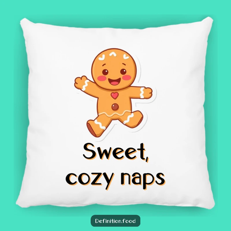 Funny Gingerbread Man Pillow: Cozy Up with Holiday Joy Gift