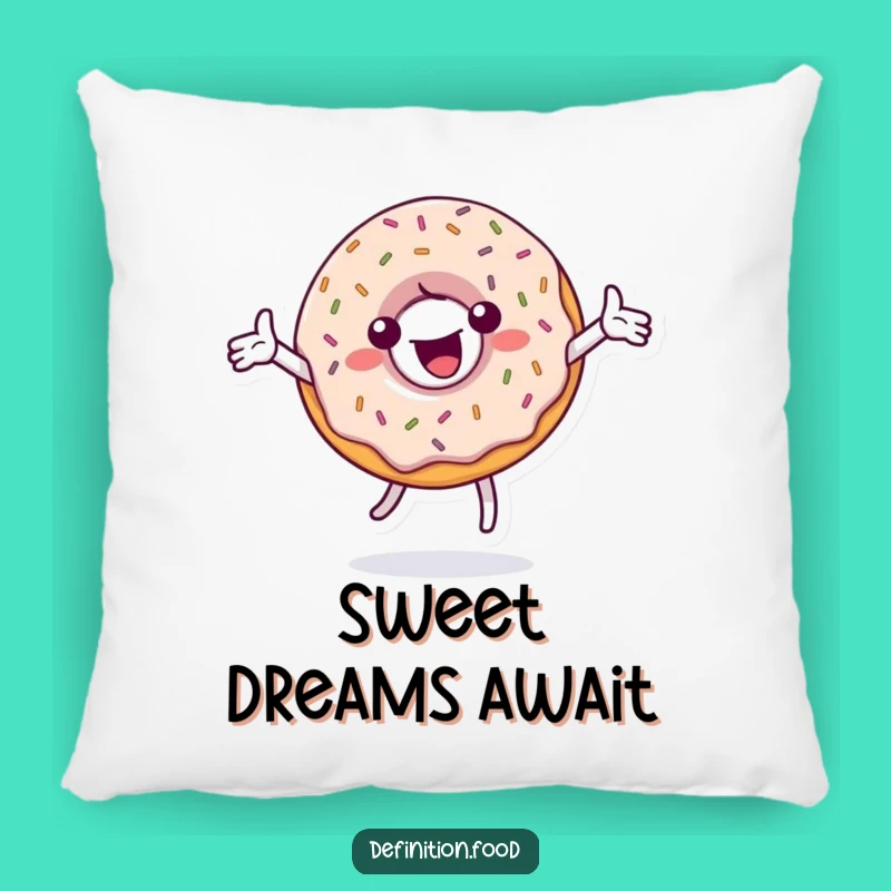 Funny Donut Spin Pillow: Cozy Up with Sweet Sprinkled Comfort Gift