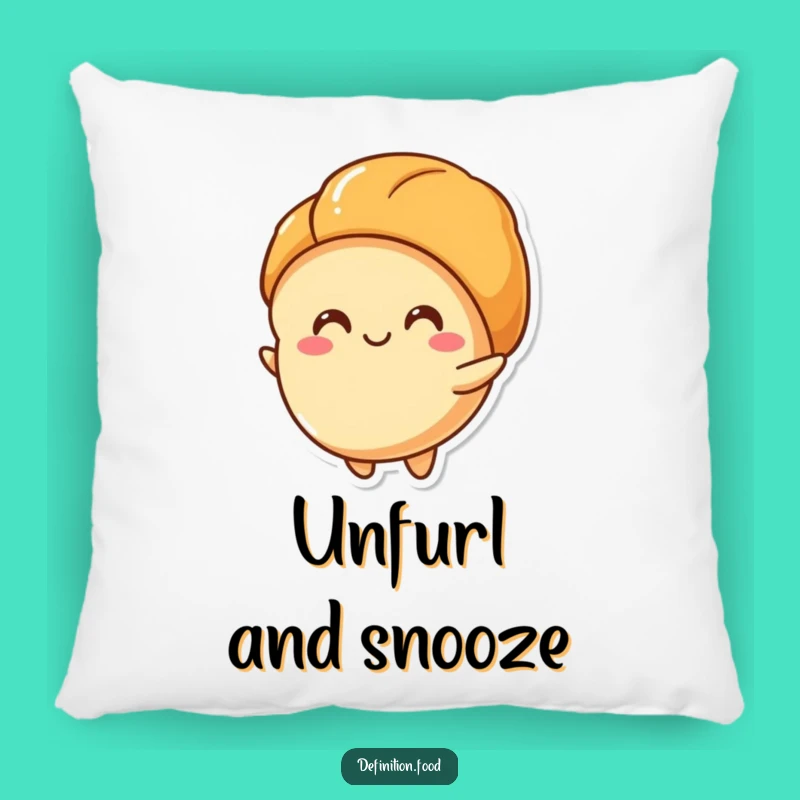 Funny Croissant Layers Pillow, Soft Pastry Comfort, The Perfect Humorous Gift