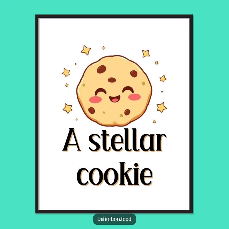 Funny Cookie Digital Art - Smiling Star Wall Decor Gift