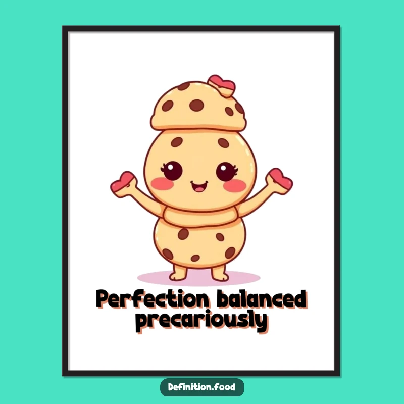 Funny Giggling Cookie Pastry Stack Digital Art: Bring Sweet Joy to Your Space