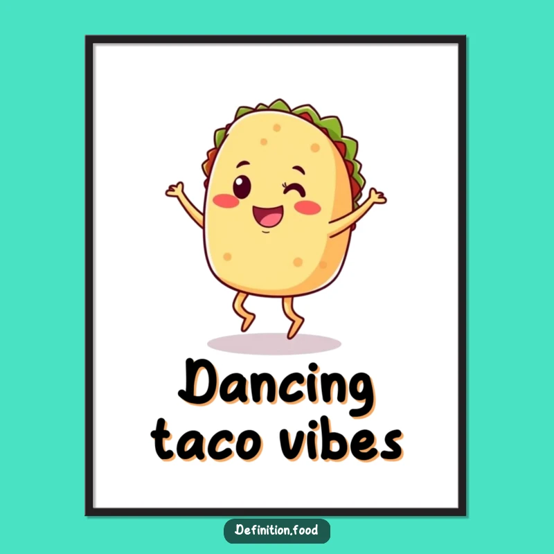 Funny Taco Jig Digital Art: Instant Joyful Decor