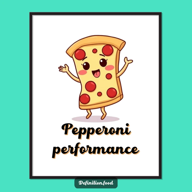 Funny Pizza Tango Digital Art - Instant Humor for Your Walls