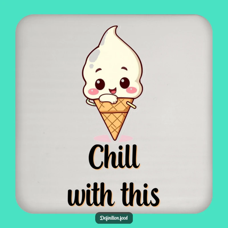 Funny Ice Cream Bite Coasters - Protect Surfaces with Sweet Style!