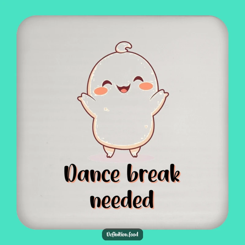 Funny Dumpling Dance Coaster Set, Protect Your Table, The Perfect Humorous Gift