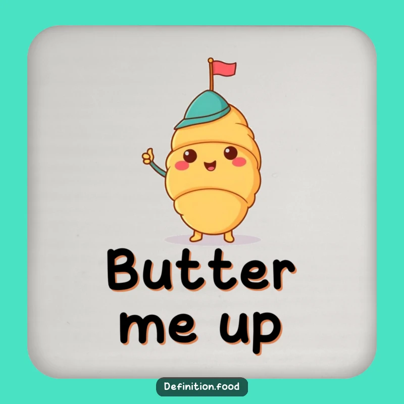 Funny Croissant Hat Coaster: Protect Surfaces with Style