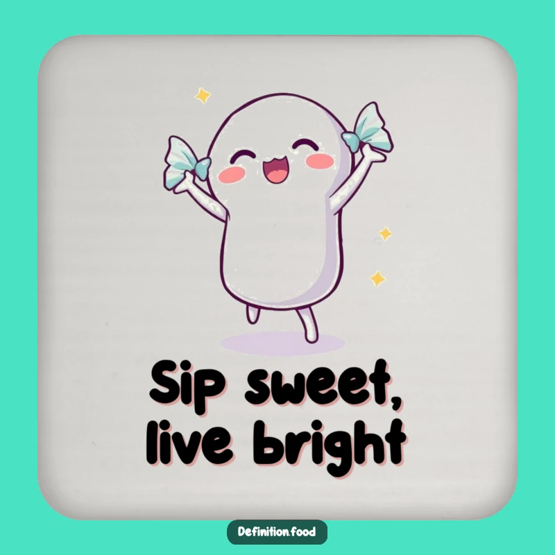 Funny Dancing Candy Coaster: Protect Surfaces With Sweet, Shimmering Style