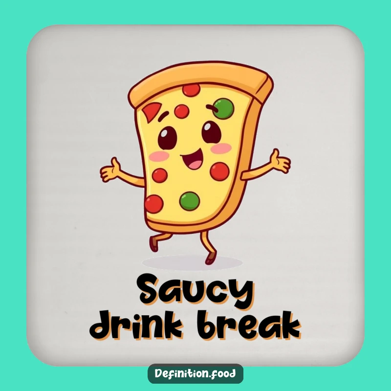 Funny Pizza Jig Coasters - Protect Surfaces with Pizza Style!