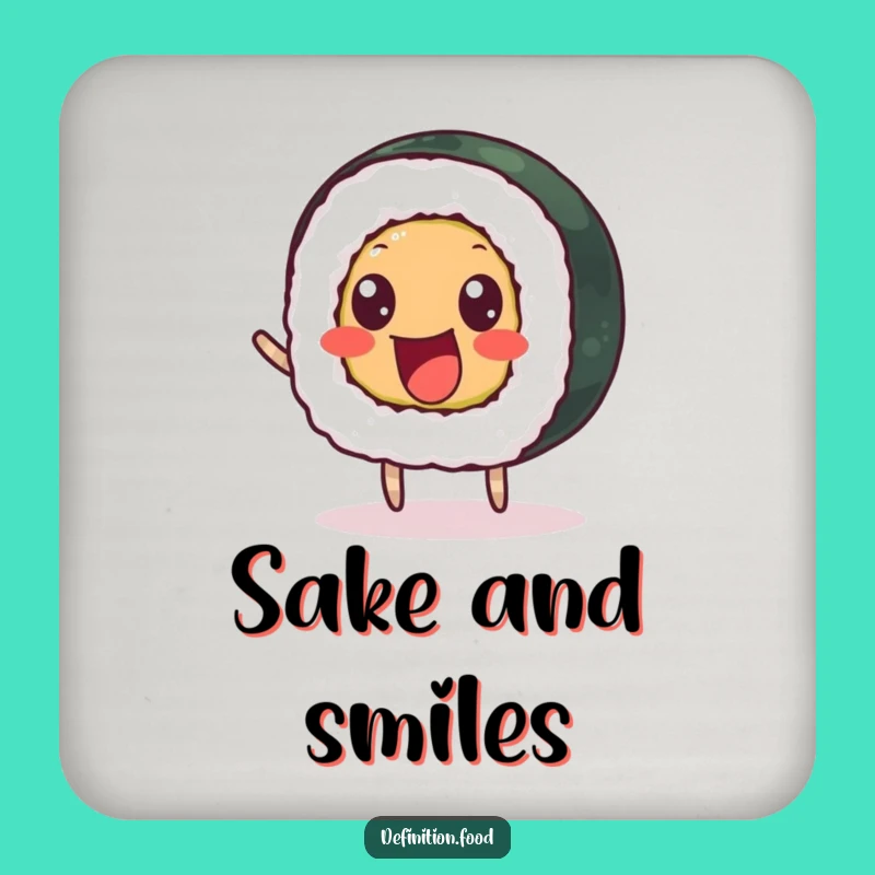 Funny Sushi Bounce Coaster: Protect Surfaces with Fun