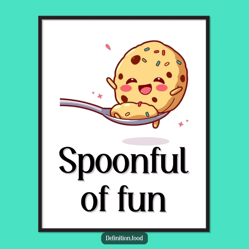 Funny Cookie Jump Poster: Sweet Art for Your Walls