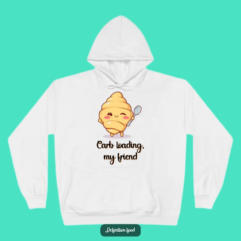 Funny Winking Croissant Hoodie: Cozy Up with this Hilarious Pastry Lover Gift