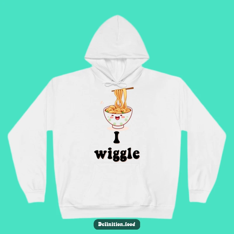 Funny Wiggling Ramen Hoodie - Cozy Noodle Character Sweatshirt, Great Funny Gift