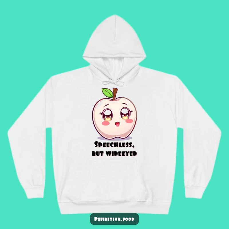 Funny Surprised Candy Apple Hoodie: Stay Cozy While Expressing Sweet Shock