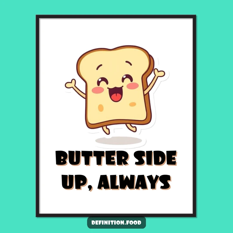 Free Printable Toast Art - Funny Surprise Leap Downloadable Home Decor