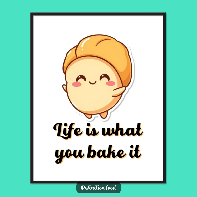 Free Printable Wall Art: Unfurling Croissant for Artistic Downloadable Decor