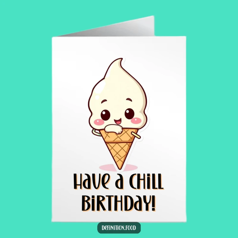 Free Printable Ice Cream Birthday Card: Funny Downloadable Sweet Celebration