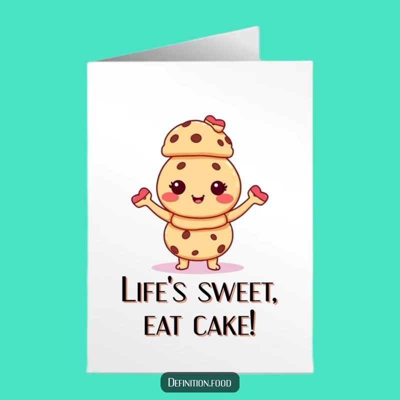 Free Printable Giggle Cookie Birthday Card: Funny Downloadable Gift for Sweet Celebrations