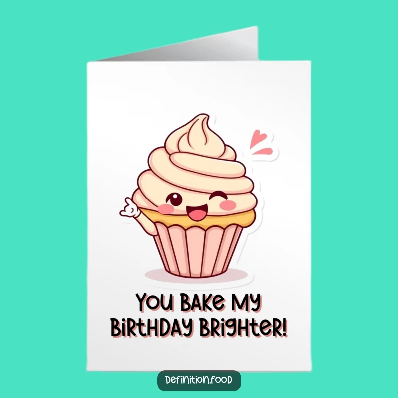 Free Printable Birthday Card: Funny Cupcake Wink for a Hilarious Downloadable Gift