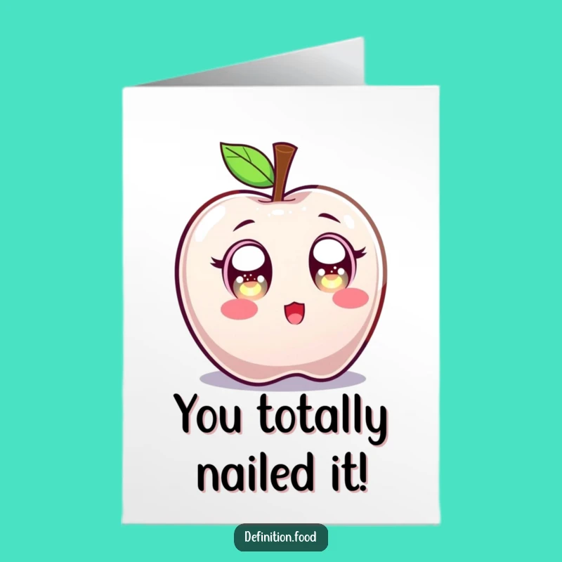 Free Printable Candy Apple Congratulations Card: Funny Downloadable Gift for Astonishing News
