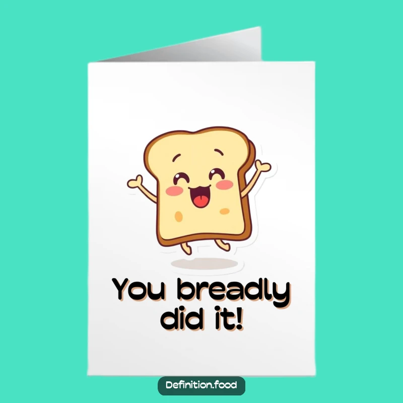 Free Printable Toast Card - Funny Leap Congratulations Downloadable Gift