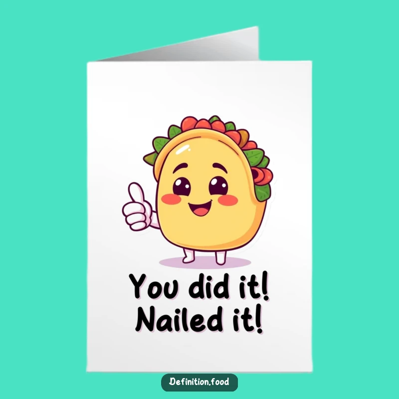 Free Printable Taco Congratulations Card: Funny Downloadable for Any Win